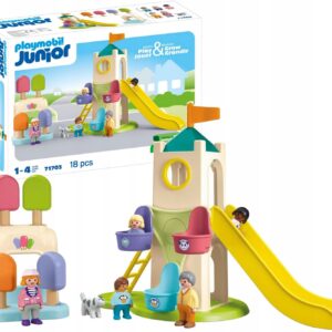 PLAYMOBIL 71703 Wieża przygód i budka z lodami, z diabelskim młynem