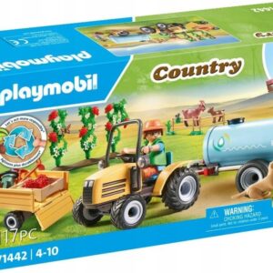 zestaw PLAYMOBIL 71442 Country. Traktor z przyczepą i zbiornikiem na wodę